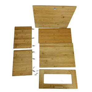 Kitchen Bread Bin, Storage basket, Food case 2022, Carbon Steel, Bamboo Lid, Rectangle, Modern Designe, White Black Grey, Any Color
