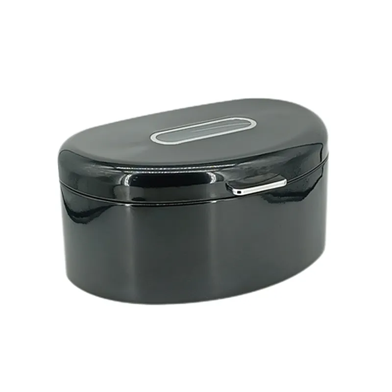 Kitchen Bread Bin, Storage basket, Food case 2022, Carbon Steel, Bamboo Lid, Rectangle, Modern Designe, White Black Grey, Any Color