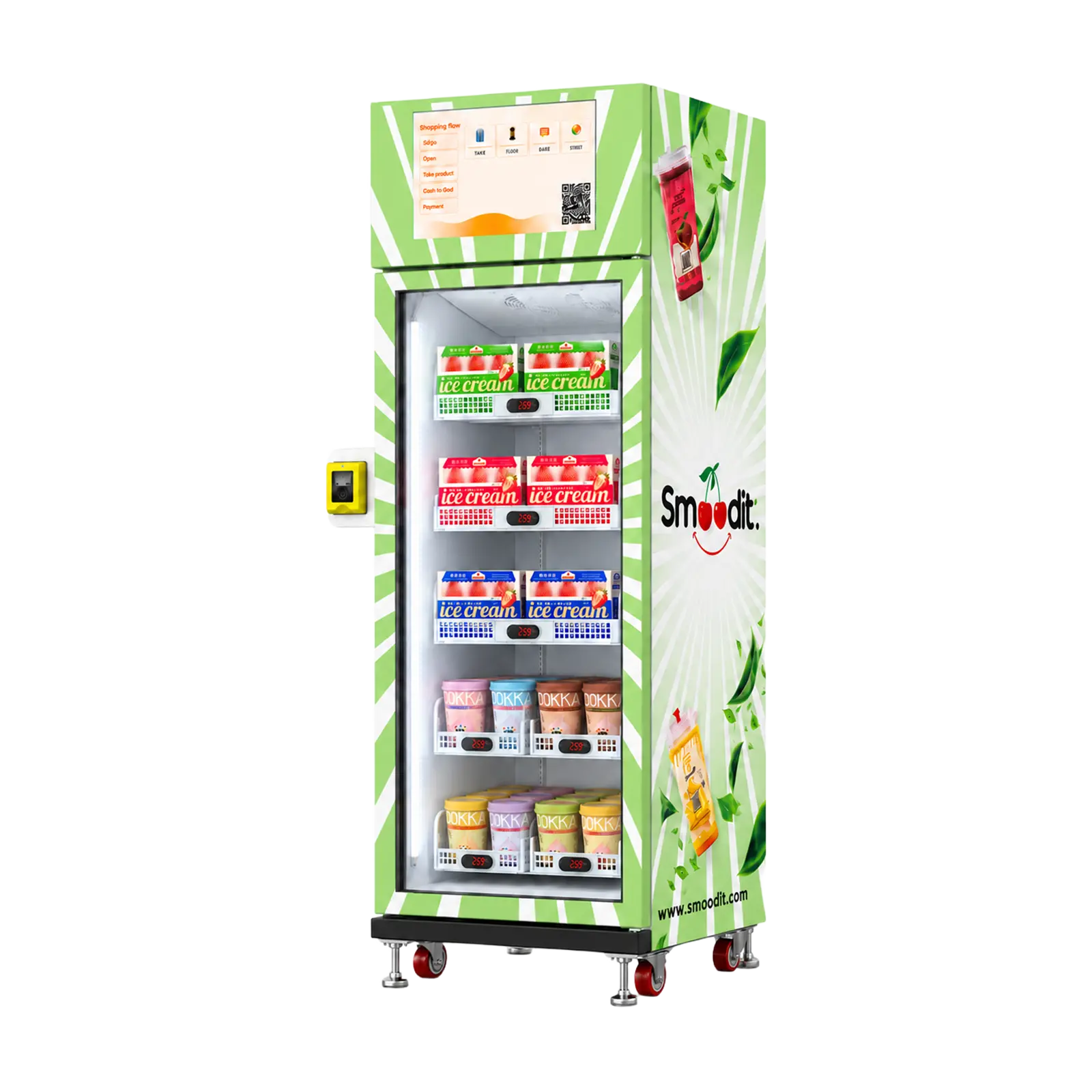 Rechte Seitenansicht des WEIMI Smoothies-Automaten