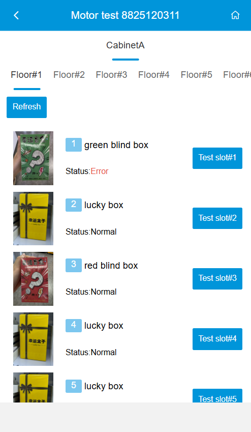 Controllo remoto della vendita backend WEIMI per un distributore automatico Pokemon