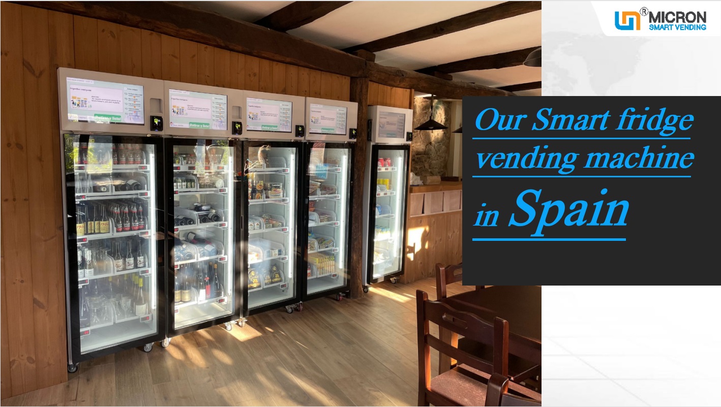 smart fridge vending machine for sale red wine, cold drink, frozen food