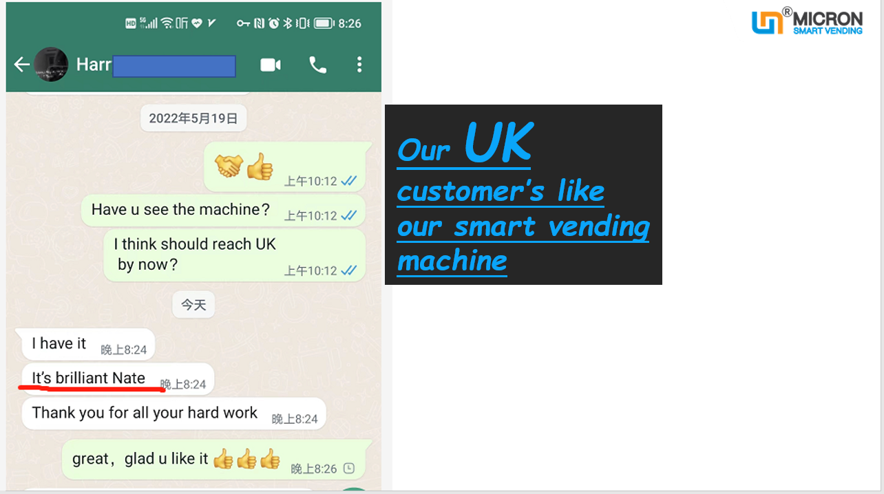 smart fridge vending machine in the UK for fresh fruit and egg