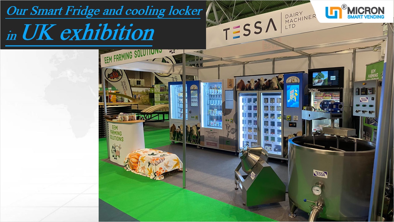 smart fridge vending machine in the UK for fresh fruit and egg