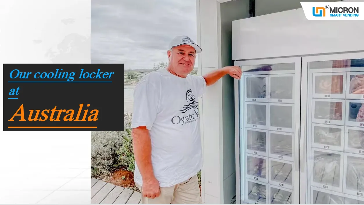 cooling locker vending machine for sale oysters at the seaside