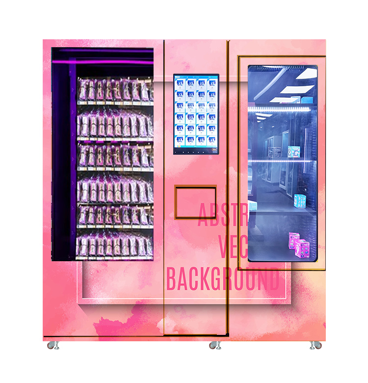 Il trucco di bellezza dei cosmetici del distributore automatico dell'armadietto personalizzato del display del touch screen accetta la funzione SDK di pagamento con gettoni della carta di credito della moneta