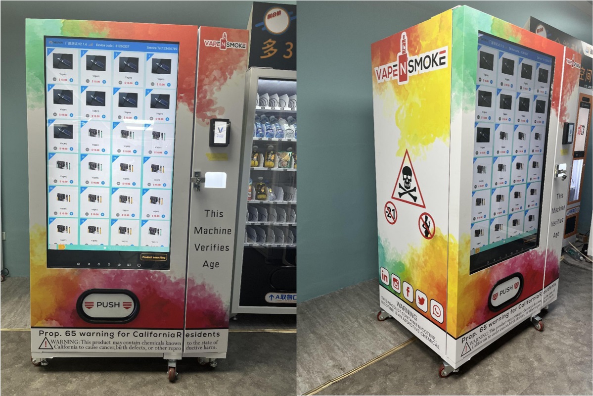 Why are e-cigarette vending machines becoming more and more popular?