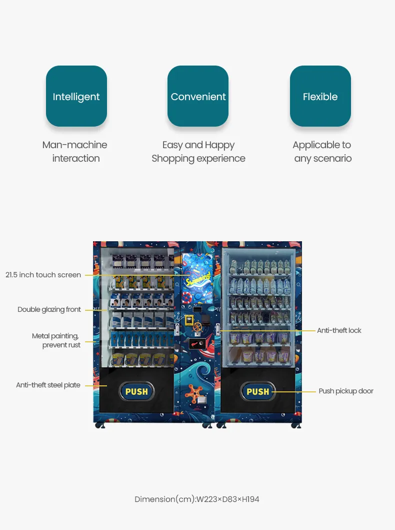 Swimming Accessories Vending Machine for Swimsuits Swimming Caps Googles Energy Drinks Bars