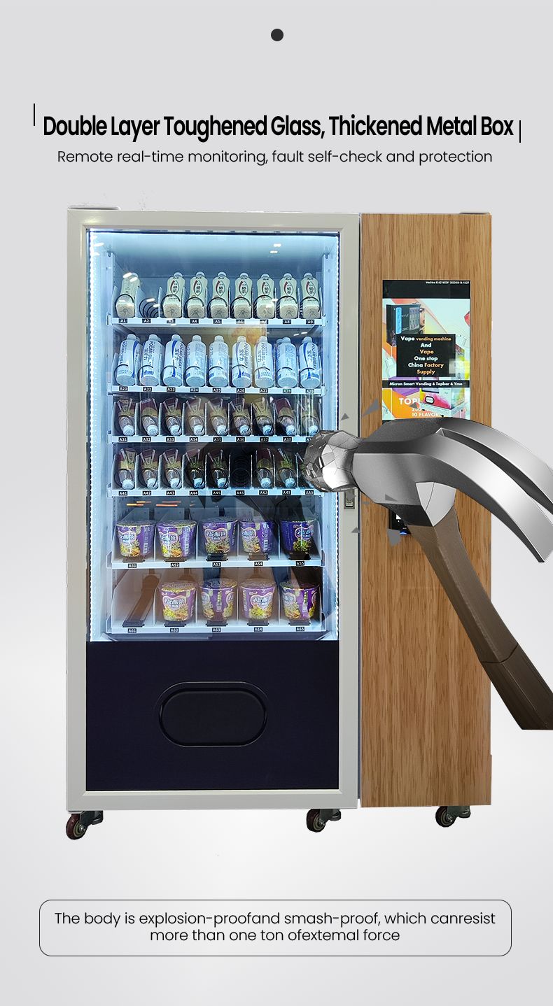 Fully Protection Outdoor Vending Machine with Housing for Snack Drink