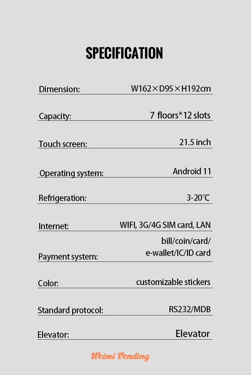 Jewelry Vending Machine Secure Vending Machine for Jewelry specification
