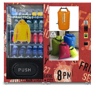 Micron clothing vending machine
