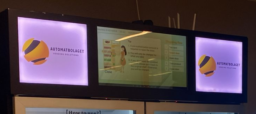 Smart Fridge Vending Machines in Sweden light boxes for advertising