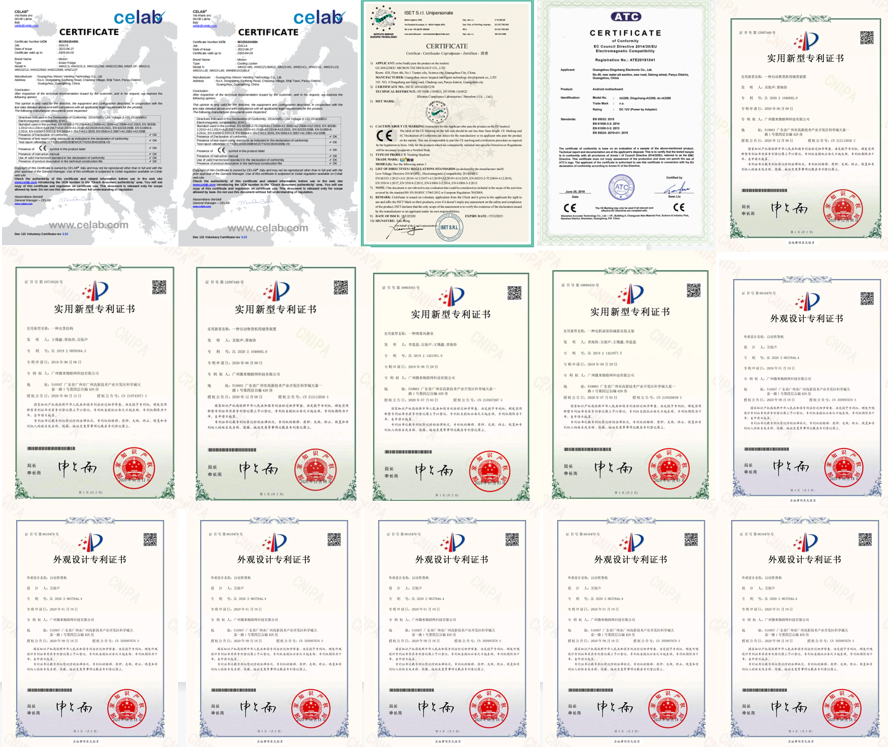 Our certificates of products