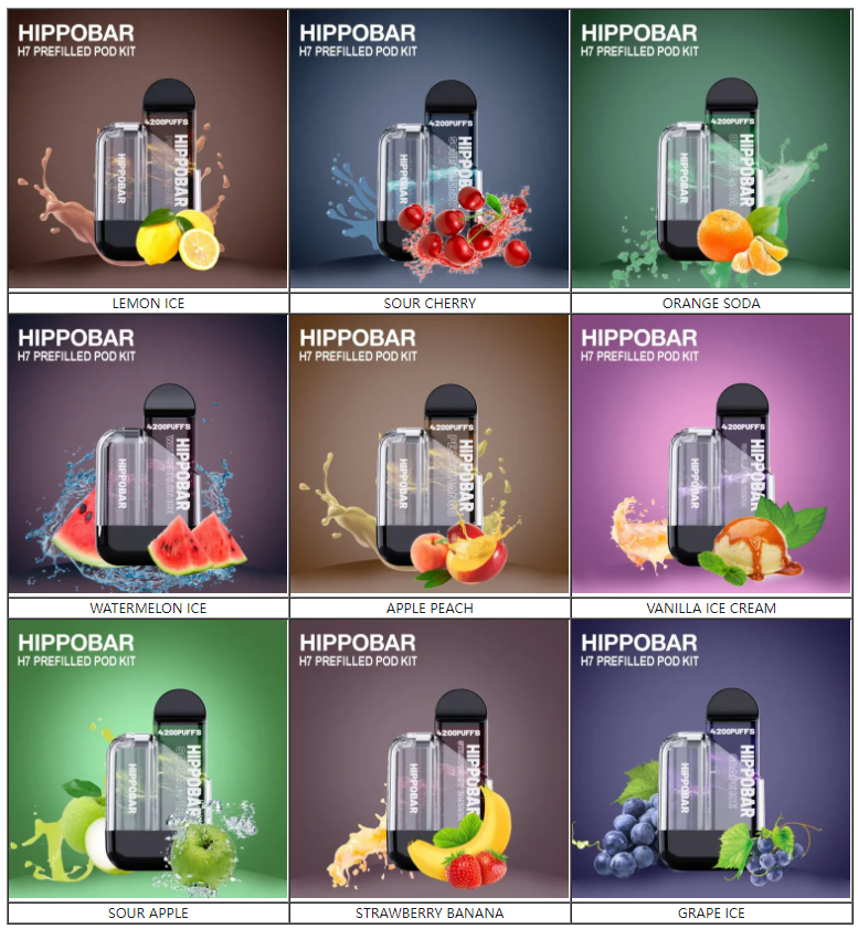 WEIMI H7 Replaceable Rechargeable Vape 4200 PUFFS with LED Light Prefilled Pod Kit for wholesale fruity flavors
