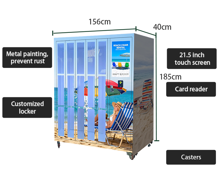 WEIMI Beach Chairs Vending Machine Built for the Coast: Secure & Durable Hardware