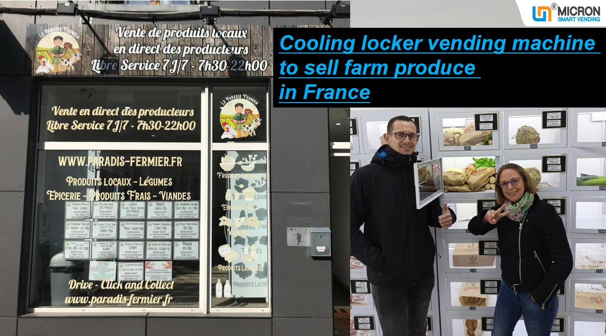 Fruits Vegetables Refrigeration Locker vending machine in France