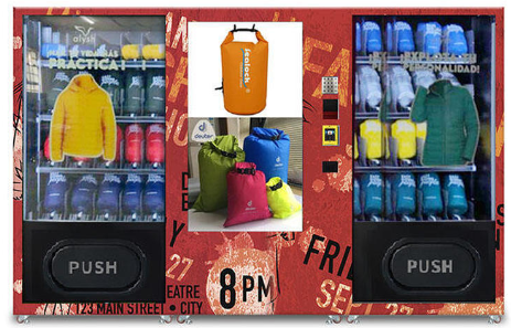Micron combo clothing vending machine