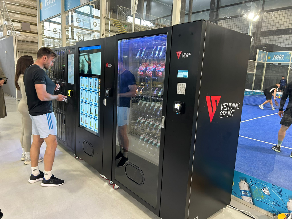 Vending Machine for Renting Padel Rackets Tennis Balls