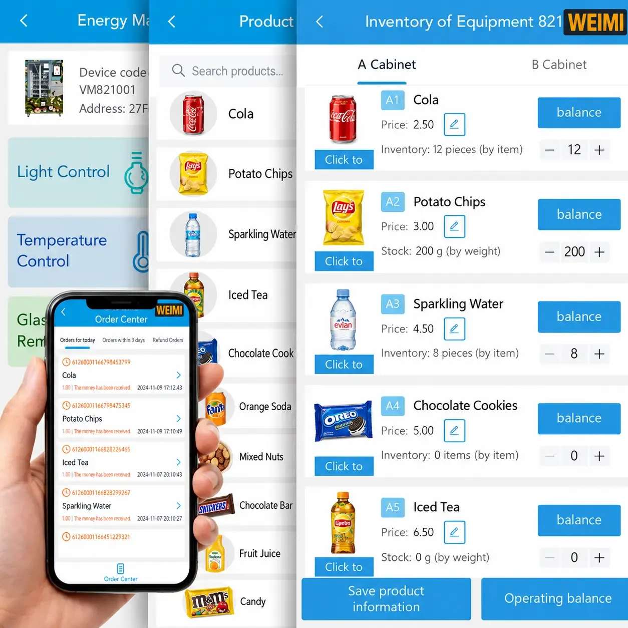 healthy vending machine Plan the refill before you leave