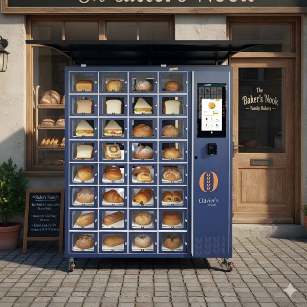 Cake Vending Machine with Online Ordering for Home Bakers