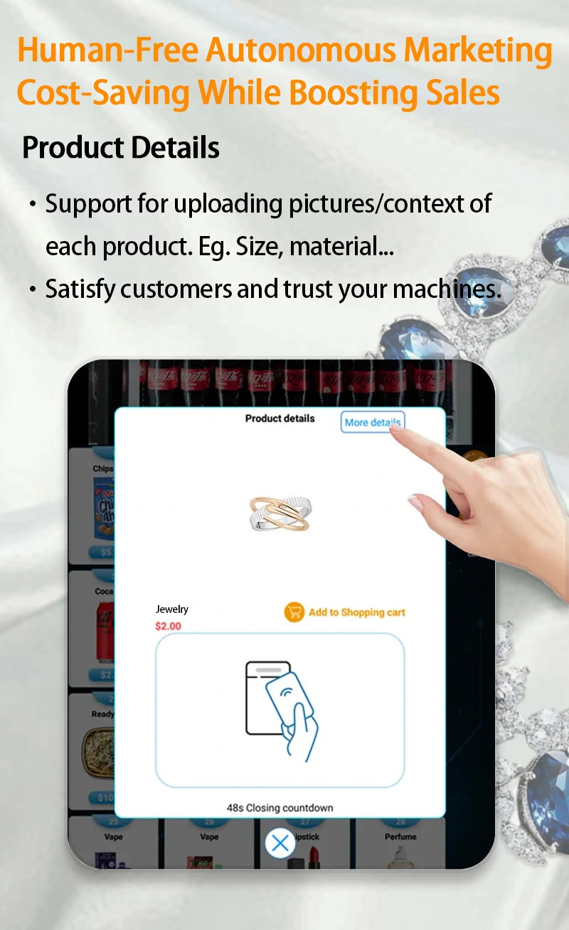 Jewelry Vending Machine Secure Vending Machine for Jewelry check jewelry details