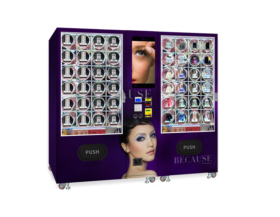 Digital combo vending machine for eyelash hair