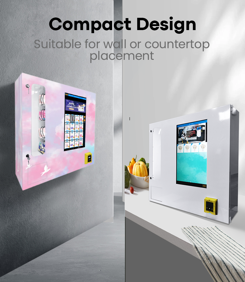 WEIMI Mini Wall-mounted Feminine Hygiene Vending Machine provides easy access to Feminine Hygiene products, such as pads, tampons and napkins... with membership system for your employees, and vending system for customers and visitors. 24/7 solve menstruation emergencies with ease.