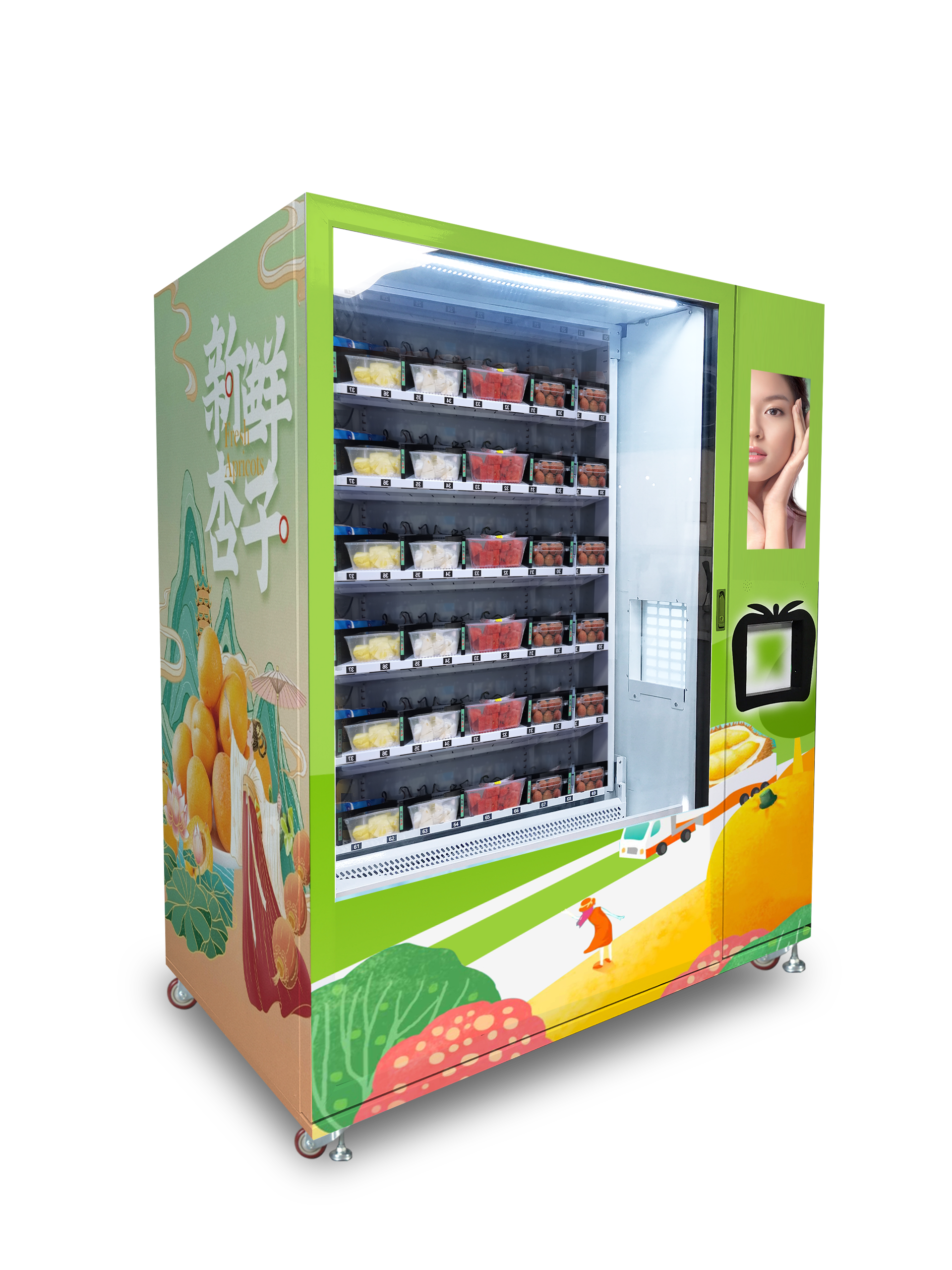 Elevator vending machine foe selling eggs