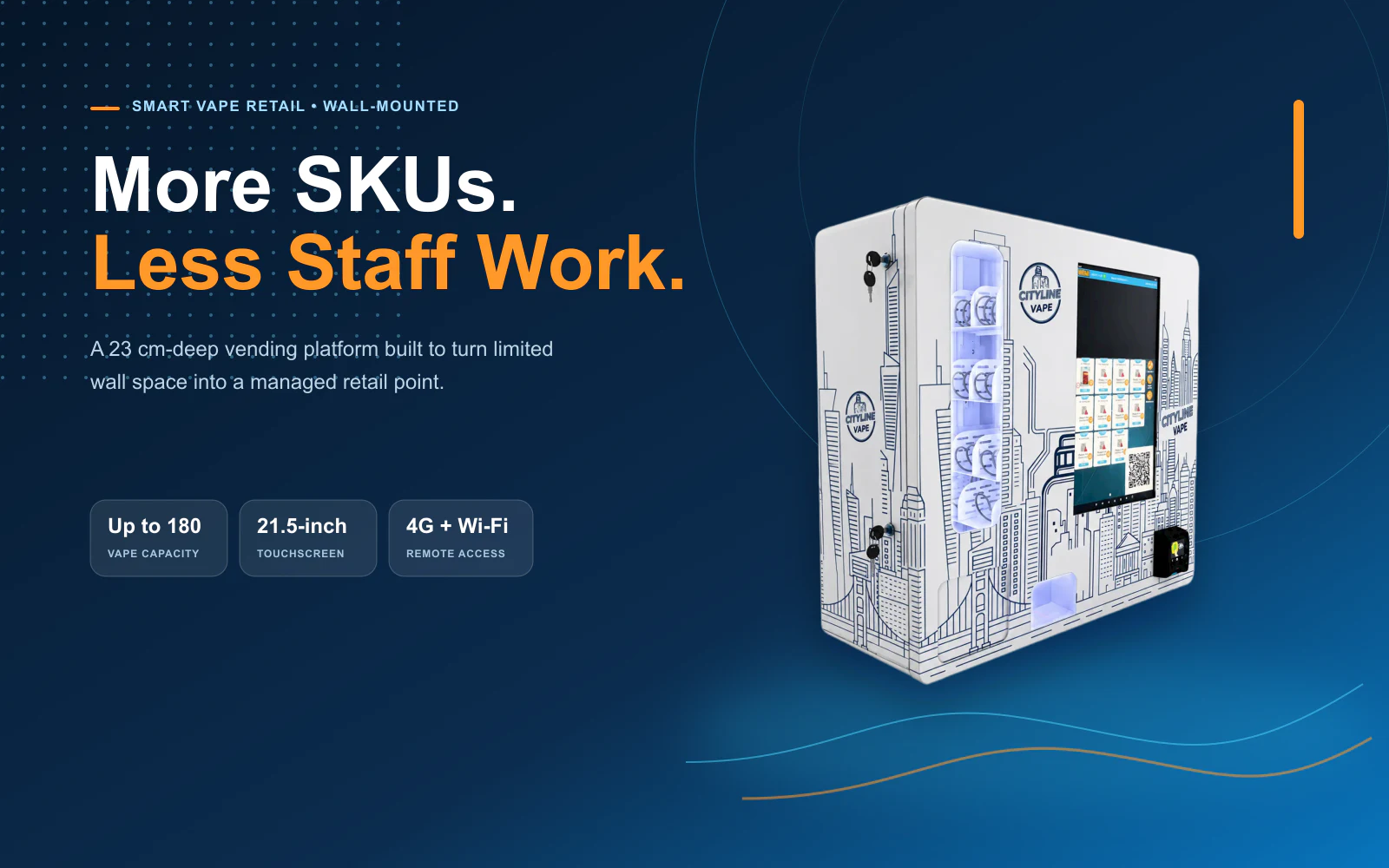 vape vending machine helps you sell more SKU with less staff work