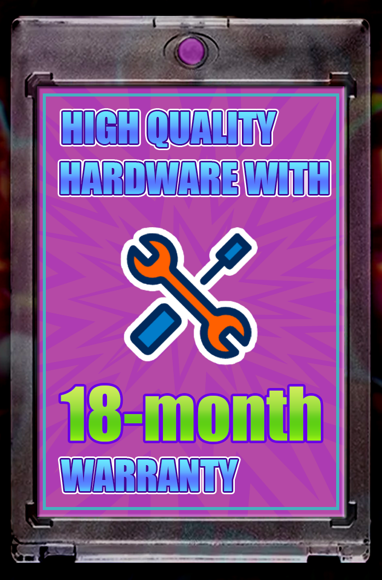 High quality hardware with 18-month warranty to support your stable card business