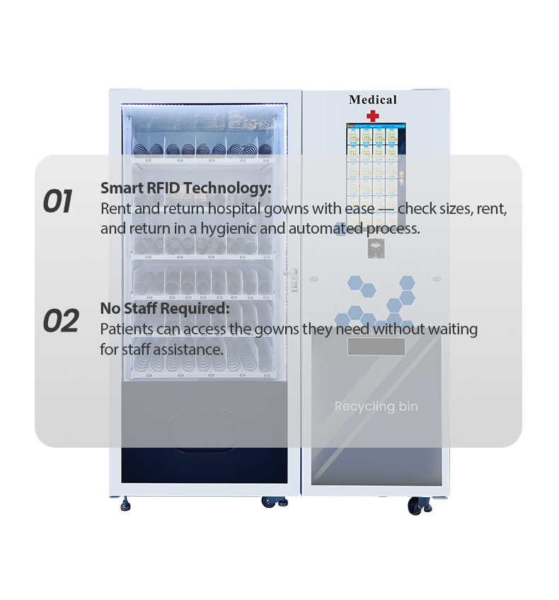 Automated Hospital Gowns Dispenser and Receiver with RFID advantages