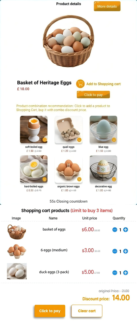 WEIMI egg locker vending machine upsell feature multi-buy discounts