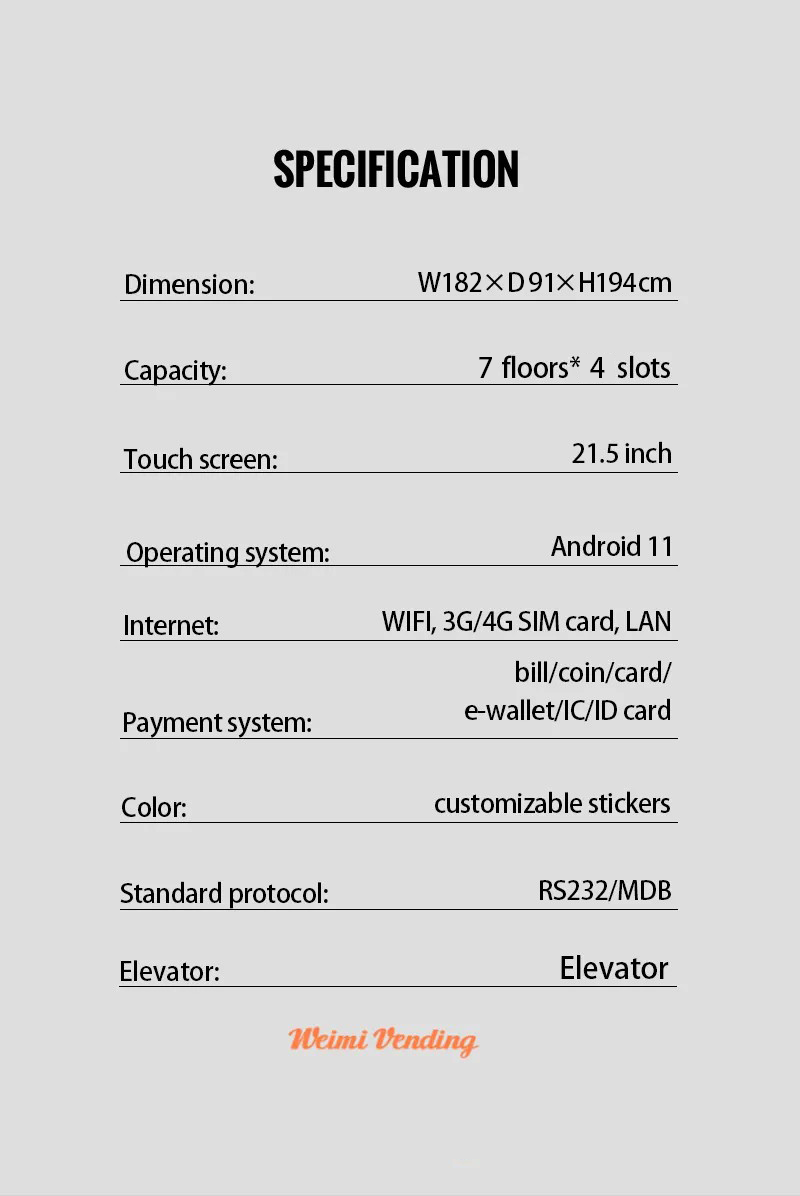 Jewelry Vending Machine Secure Vending Machine for Jewelry specification