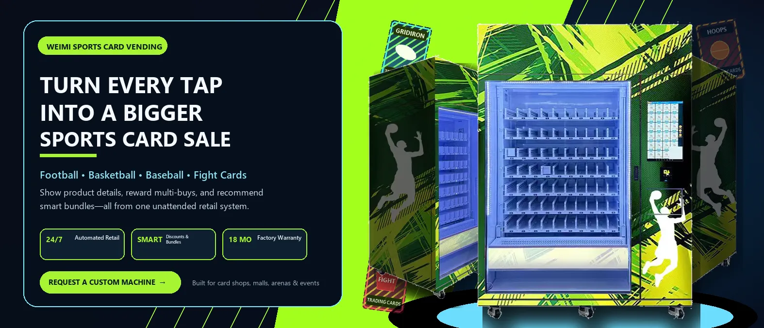 WEIMI sports card vending machine
