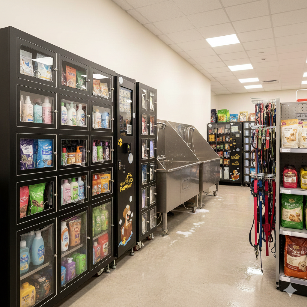 WEIMI Pet Wash Supplies Vending Machine for Pet Store