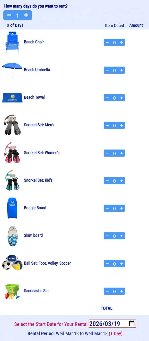 24/7 Automated Beach Gear Rental Lockers