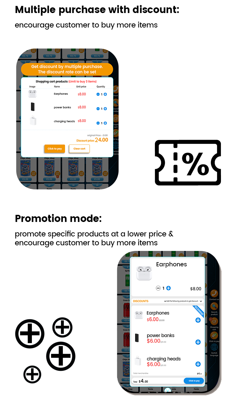 vending promotion Mobile Phone Accessories Vending Machine for Phone Charger Phone Case Electronics