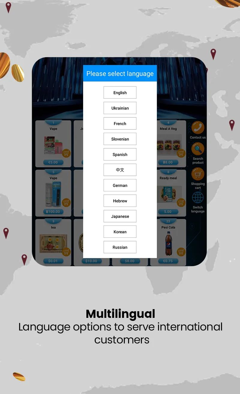 Pokemon Automated Retail Vending Machine data analysis and touch function introduction