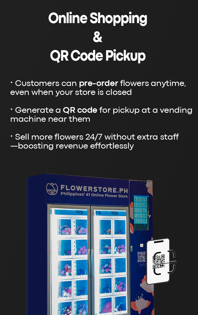 WEIMI Smart Flower Vending Machine with Cooling System for Sale with pickup code to boost flower revenue after your store is closed