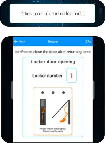 how to return on Solar-Powered Self-Service Rental Lockers