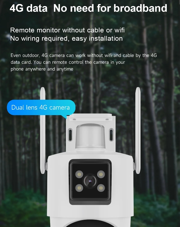 V380 PRO Outdoor Dual Lens Wifi Camera