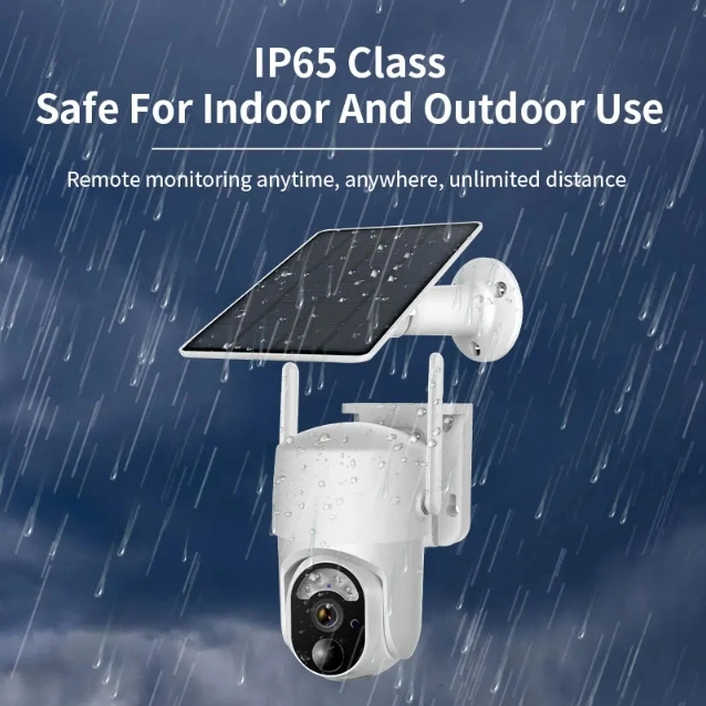 4MP PTZ solar cctv camera wifi