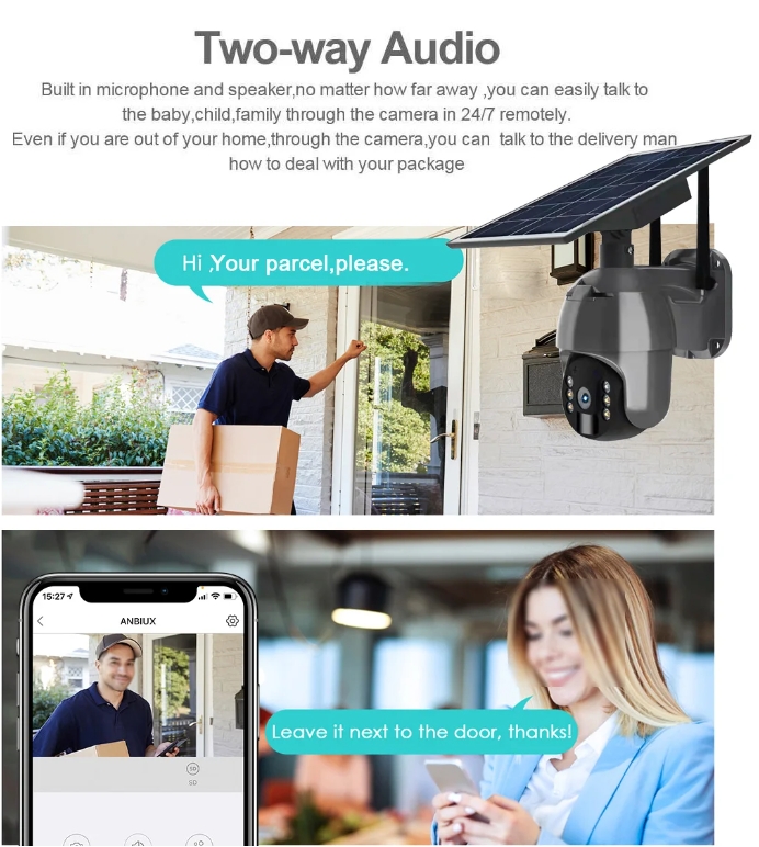 Low-Power Consumption Solar Camera Wifi