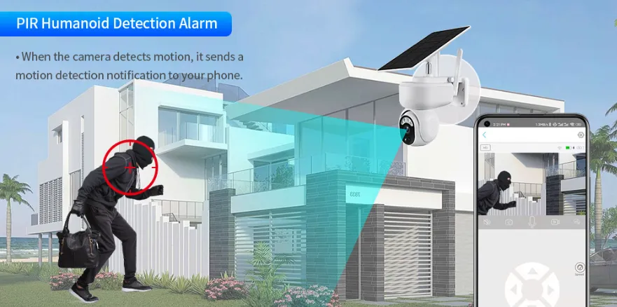 Solar CCTV Security Network Camera