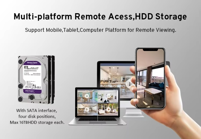 9 HDD AI Network Video Recorder 4K NVR