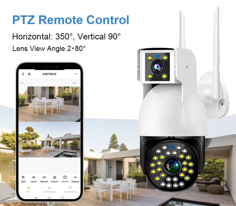 wifi 4G Dual Lens PTZ Camera