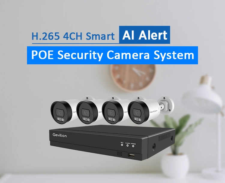 8MP Lite 4CH Smart AI Analysis Cctv Camera System 4K