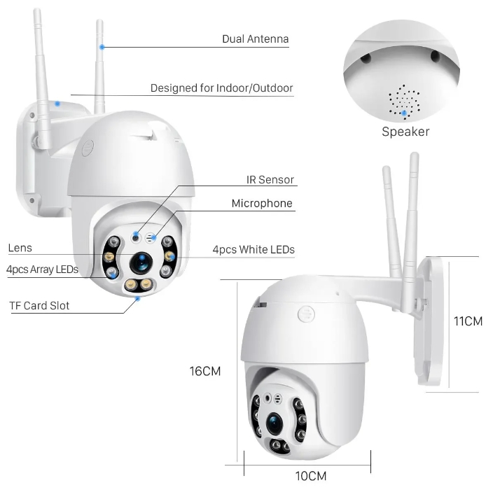 PTZ v380 pro wifi camera