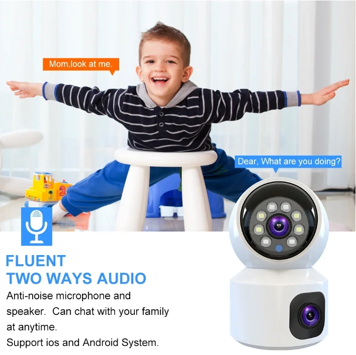 Dual Lens WiFi Camera Indoor