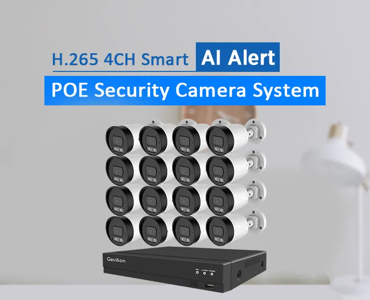 16CH 6MP AI Analysis POE NVR Camera System