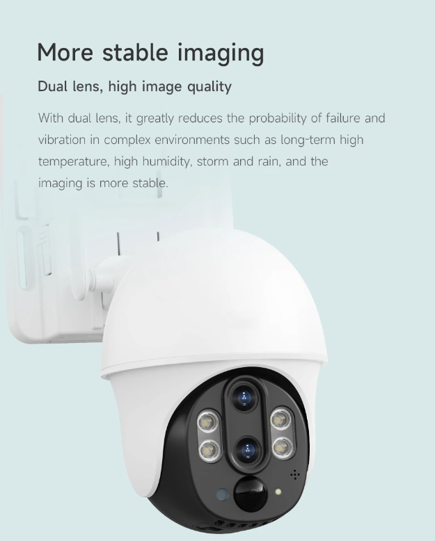 V380 Dual Lens PTZ Camera